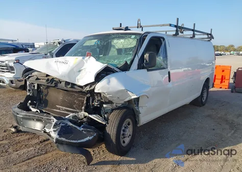 2022 Chevrolet Express Cargo Rwd 2500 Extended Wheelbase Wt from USA, damaged, VIN 1GCWGBFP4N1162558